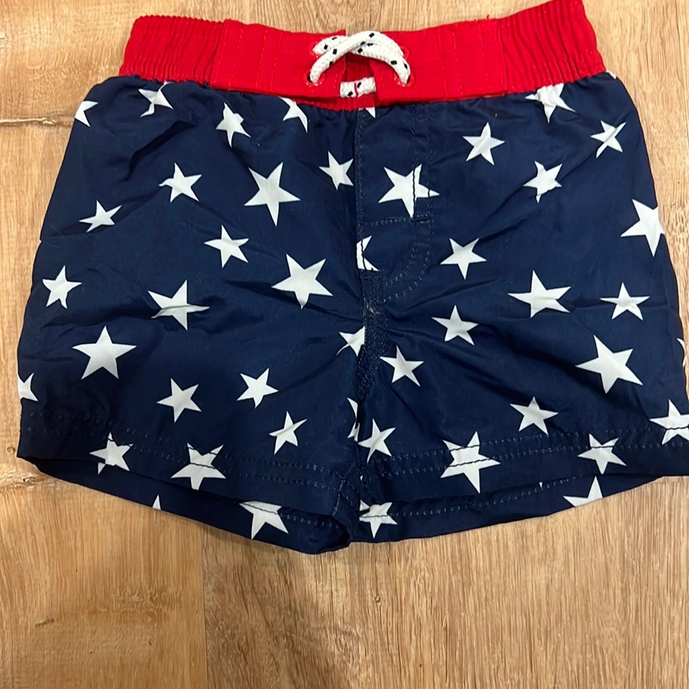 Oshkosh Patriotic Swim Trunks Size 9M